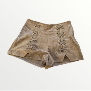 Suede Shorts